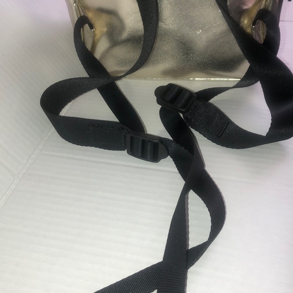 Pink Gold Metallic Bookbag Purse - Picture 12 of 14